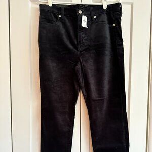 Banana Republic Slim Black Velvet Pants - NWT!